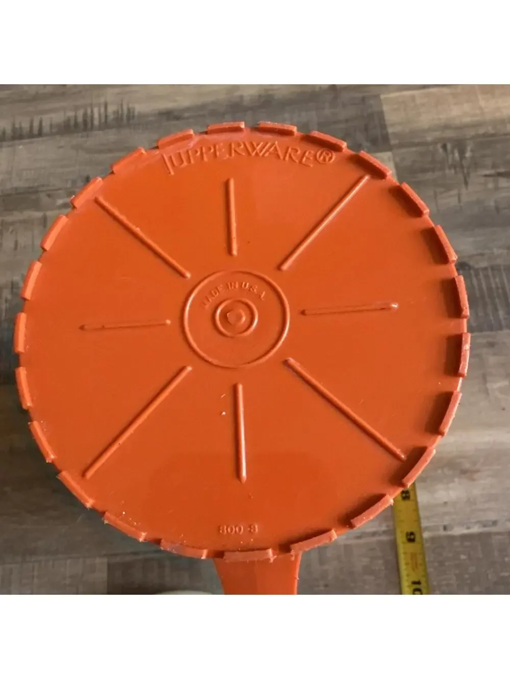 VTG Tupperware #800-10 Harvest Orange 2 Quart‎ Pitcher With Push Button Lid